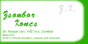 zsombor koncs business card